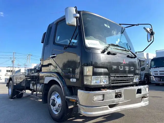 三菱 ファイター 中型/増トン アームロール ツインホイスト ベッドの中古トラック画像1