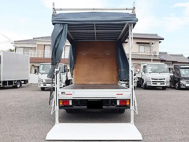 いすゞ エルフ 小型 平ボディ Wキャブ 幌の中古トラック画像9