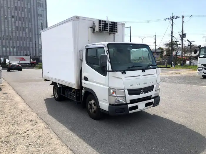 三菱 キャンター 小型 冷凍冷蔵 中温 床アルミの中古トラック画像3