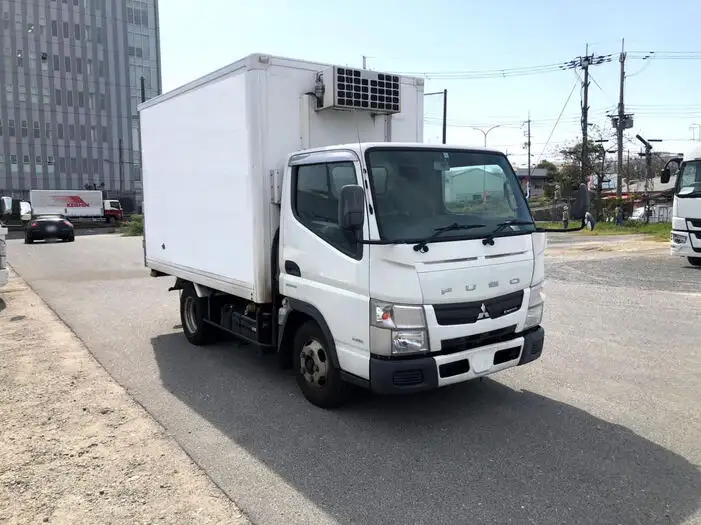三菱 キャンター 小型 冷凍冷蔵 中温 床アルミの中古トラック画像3