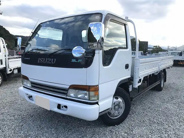 いすゞ エルフ 小型 平ボディ 床鉄板 KK-NPR72PYRの中古トラック画像1