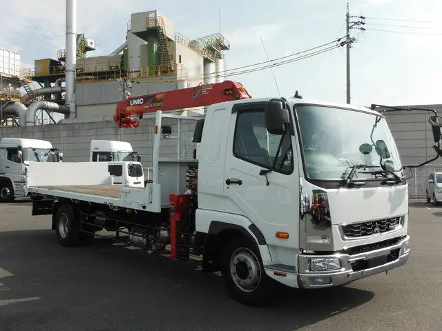 三菱 ファイター 中型/増トン 車両重機運搬 4段クレーン ラジコンの中古トラック画像2