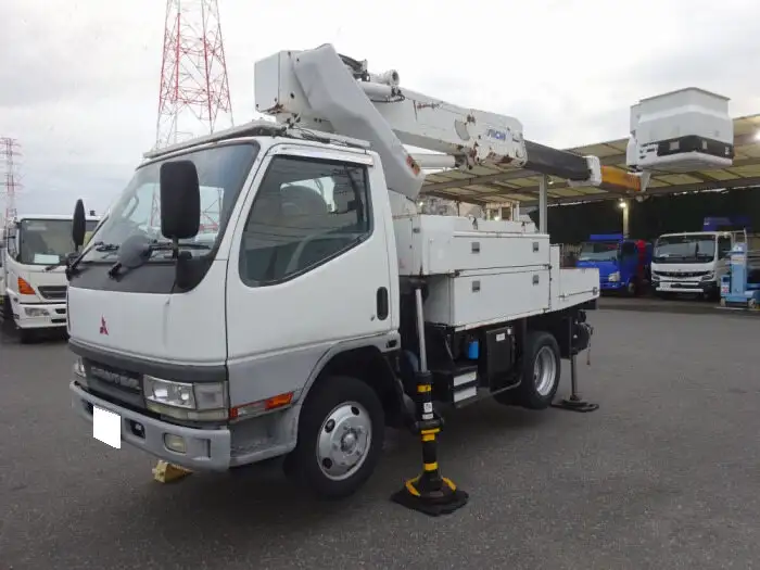 三菱 キャンター 小型 高所・建柱車 高所作業車 電工仕様の中古トラック画像1