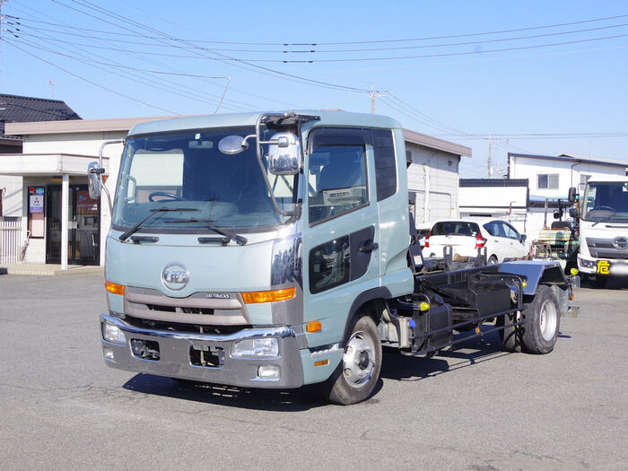 日産UD コンドル 中型 アームロール ツインホイスト ベッド｜画像1