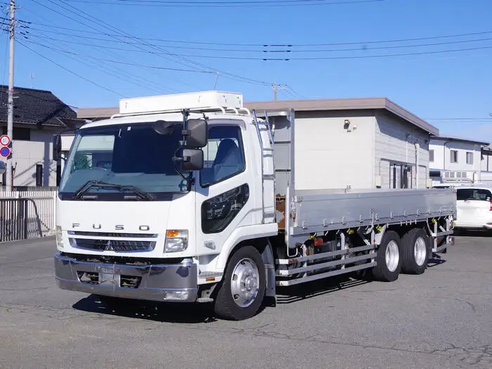 三菱 ファイター 中型/増トン 平ボディ 床鉄板 アルミブロックの中古トラック画像1