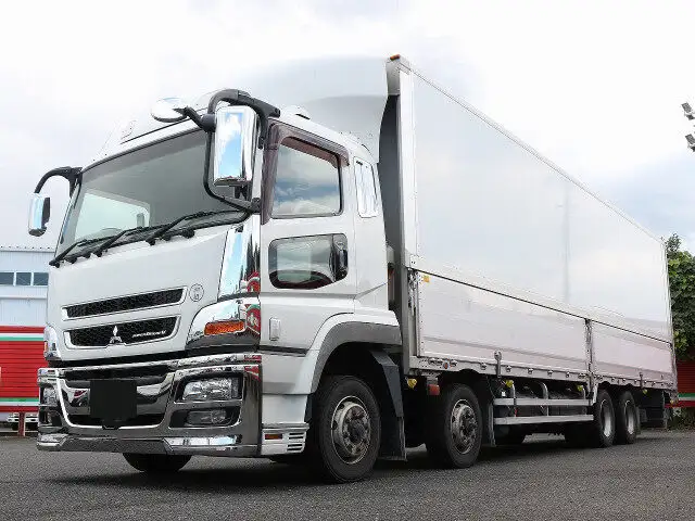 三菱 スーパーグレート 大型 ウイング エアサス ベッド｜画像1