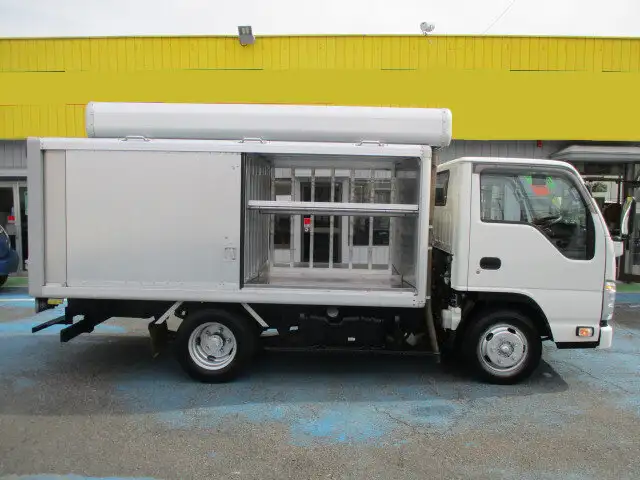 いすゞ エルフ 小型 アルミバン ボトルカー サイドドアの中古トラック画像5