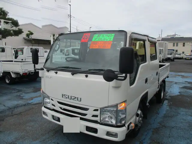 いすゞ エルフ 小型 平ボディ Wキャブ TRG-NJR85Aの中古トラック画像1