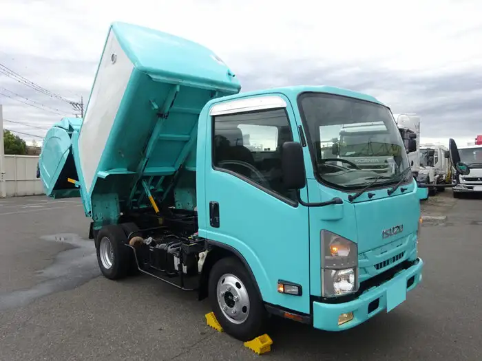 いすゞ エルフ 小型 パッカー車 巻き込み式 回転ダンプ式の中古トラック画像3
