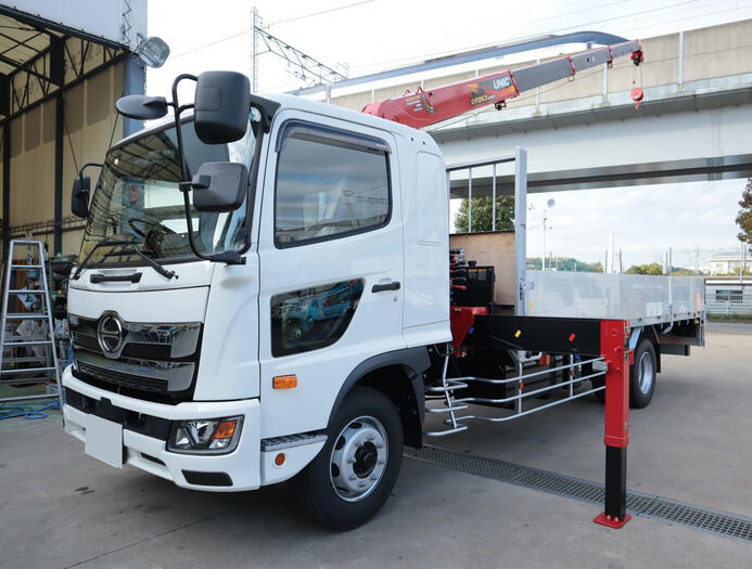 日野 レンジャー 中型/増トン クレーン付 アルミブロック 4段｜画像1