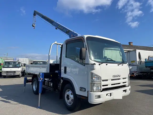 いすゞ エルフ 小型 クレーン付 床鉄板 3段の中古トラック画像11
