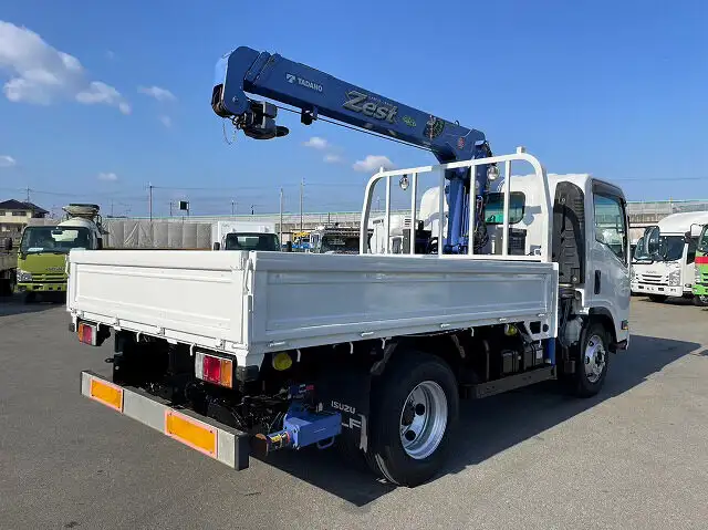 いすゞ エルフ 小型 クレーン付 床鉄板 3段の中古トラック画像3