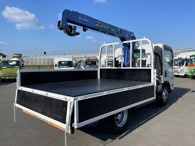 いすゞ エルフ 小型 クレーン付 床鉄板 3段の中古トラック画像7
