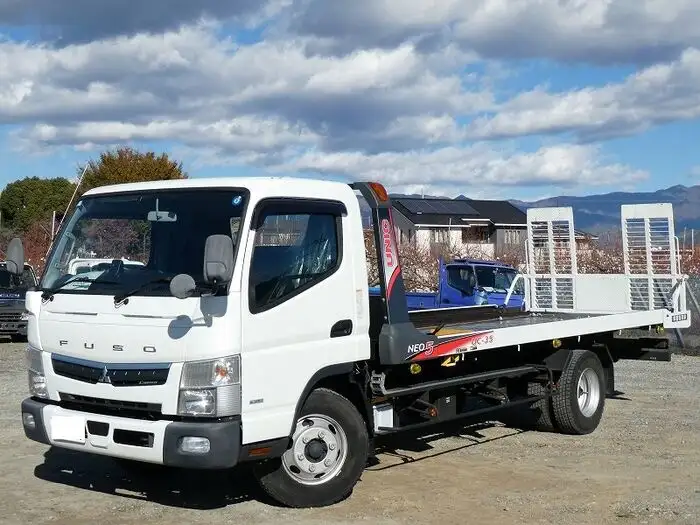 三菱 キャンター 小型 車両重機運搬 ラジコン ウインチの中古トラック画像1