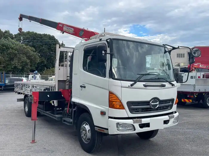日野 レンジャー 中型/増トン クレーン付 床鉄板 4段の中古トラック画像2