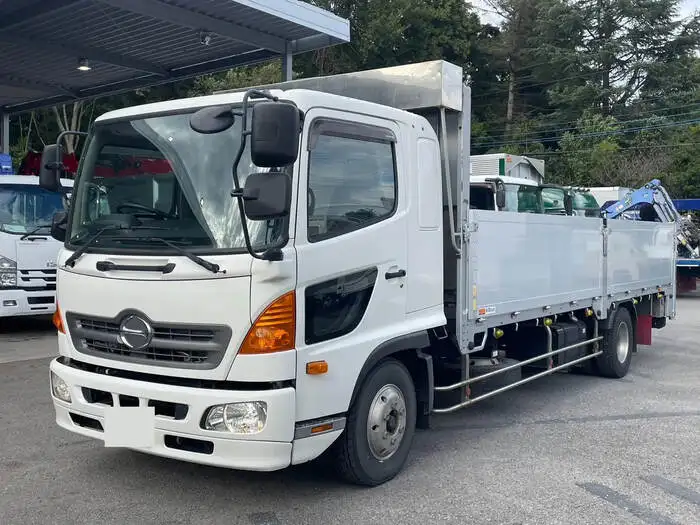 日野 レンジャー 中型/増トン 平ボディ パワーゲート 床鉄板の中古トラック画像1