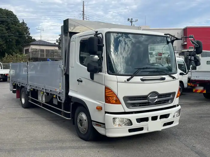 日野 レンジャー 中型/増トン 平ボディ パワーゲート 床鉄板の中古トラック画像2