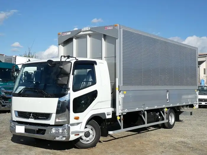 三菱 ファイター 中型/増トン ウイング エアサス ベッドの中古トラック画像1