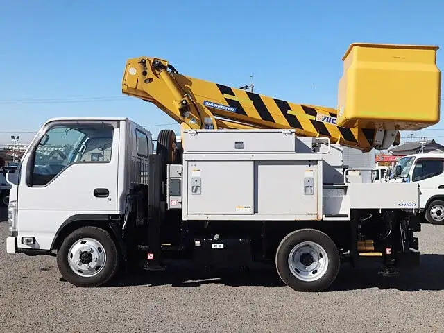 いすゞ エルフ 小型 高所・建柱車 高所作業車 電工仕様の中古トラック画像5