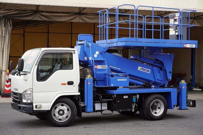 いすゞ エルフ 小型 高所・建柱車 高所作業車 TPG-NKR85N