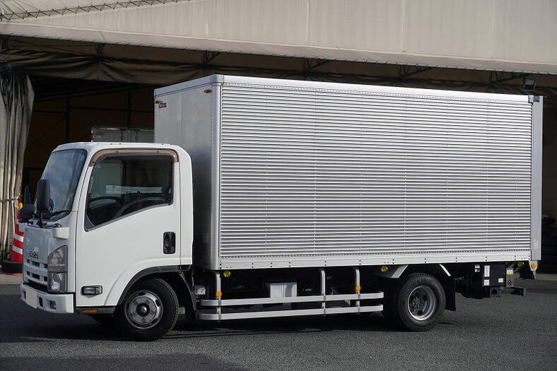 いすゞ エルフ 小型 アルミバン 標準ロング TKG-NLR85AN
