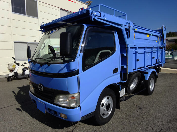 日野 デュトロ 小型 ダンプ 土砂禁 ローダー｜画像1