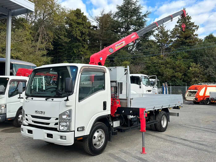 いすゞ エルフ 小型 クレーン付 アルミブロック 4段｜画像1
