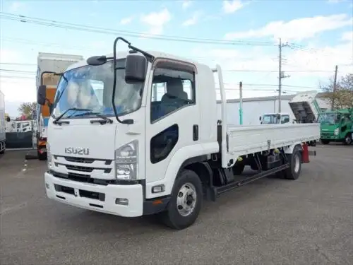 いすゞ フォワード 中型/増トン 平ボディ ベッド TKG-FRR90S2の中古トラック画像1