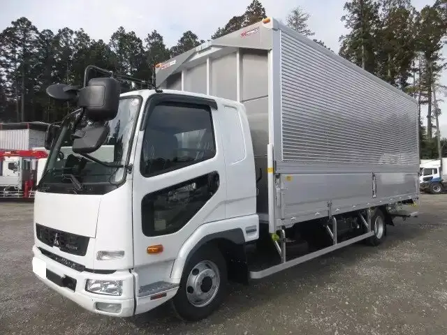三菱 ファイター 中型/増トン ウイング パワーゲート ベッドの中古トラック画像1
