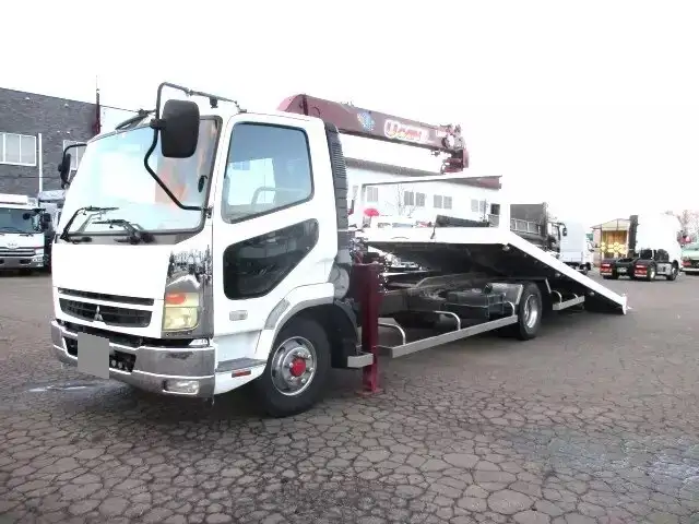 三菱 ファイター 中型/増トン 車両重機運搬 4段クレーン ラジコンの中古トラック画像4