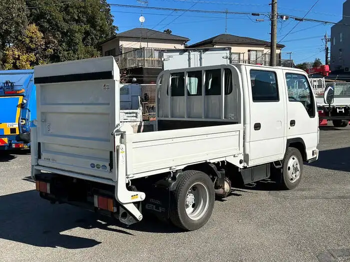 いすゞ エルフ 小型 平ボディ Wキャブ パワーゲートの中古トラック画像3