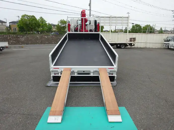 三菱 キャンター 小型 車両重機運搬 4段クレーン ラジコンの中古トラック画像5
