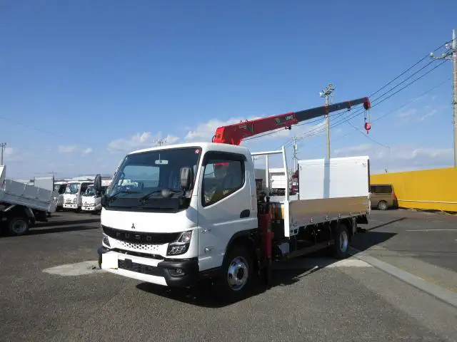 三菱 キャンター 小型 クレーン付 パワーゲート アルミブロック の中古トラック【車両No.157226】
