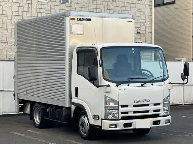 いすゞ エルフ 小型 アルミバン パワーゲート サイドドアの中古トラック画像1