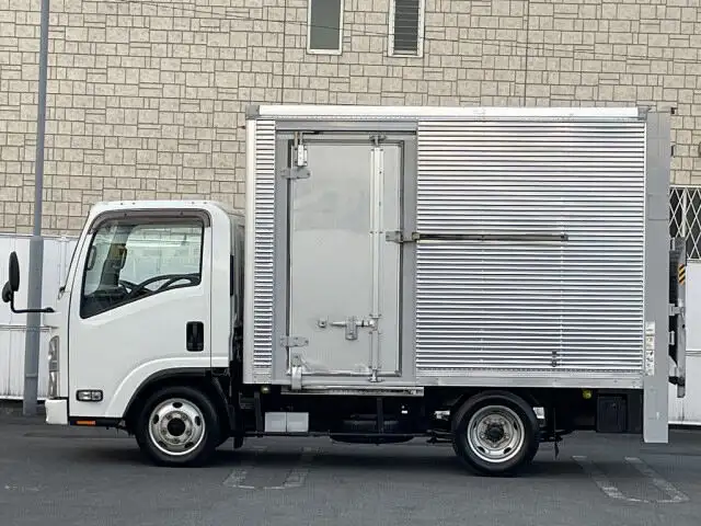 いすゞ エルフ 小型 アルミバン パワーゲート サイドドアの中古トラック画像5