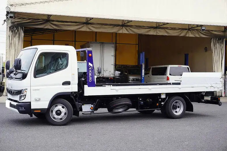 三菱 キャンター 小型 車両重機運搬 ラジコン ウインチの中古トラック画像1