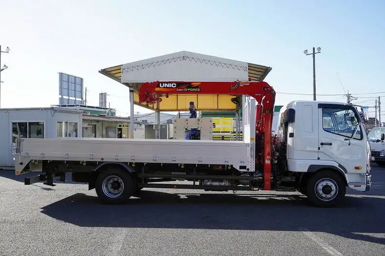 三菱 ファイター 中型/増トン 車両重機運搬 4段クレーン ラジコンの中古トラック画像2