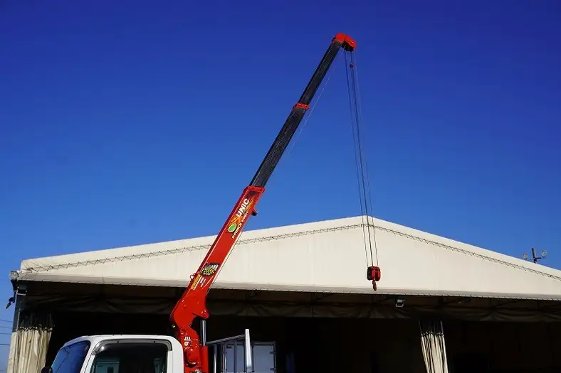いすゞ エルフ 小型 クレーン付 床鉄板 3段の中古トラック画像5