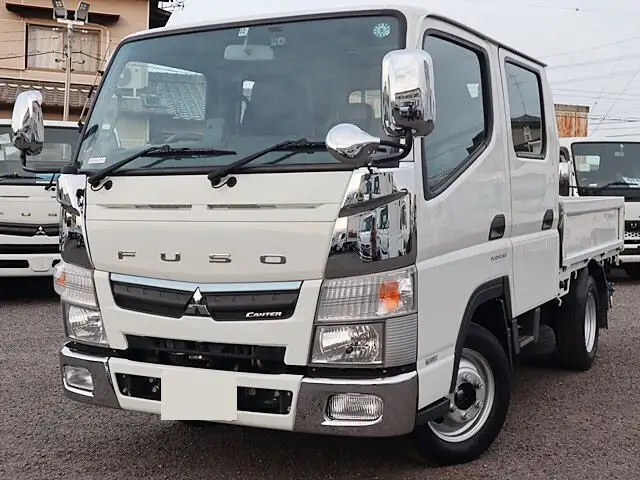 三菱 キャンター 小型 平ボディ Wキャブ TPG-FBA00の中古トラック画像1