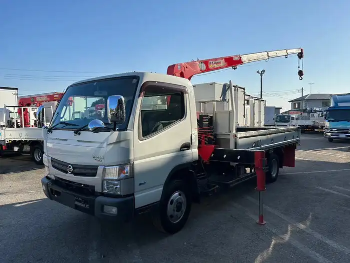 日産 アトラス 小型 クレーン付 床鉄板 4段の中古トラック画像1