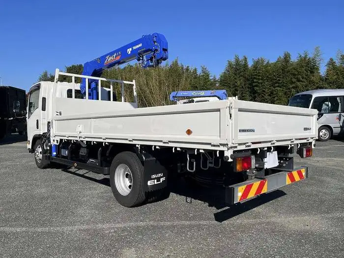 いすゞ エルフ 小型 クレーン付 床鉄板 3段の中古トラック画像4