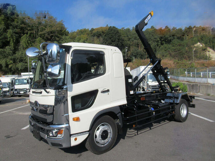 三菱 ファイター 中型/増トン アームロール ツインホイスト ベッド の中古トラック【車両No.132733】