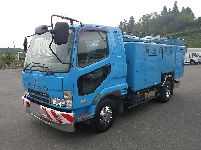 三菱 ファイター 中型/増トン タンク車 高圧洗浄車 PA-FK61FE