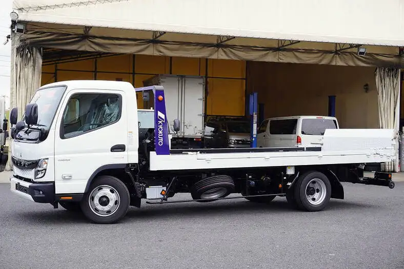 三菱 キャンター 小型 車両重機運搬 ラジコン ウインチの中古トラック画像1
