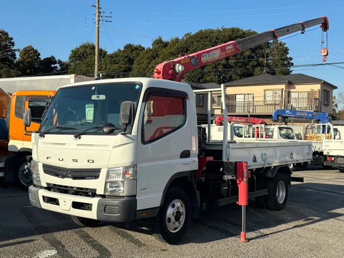 三菱 キャンター 小型 クレーン付 ワイドロング TKG-FEB50