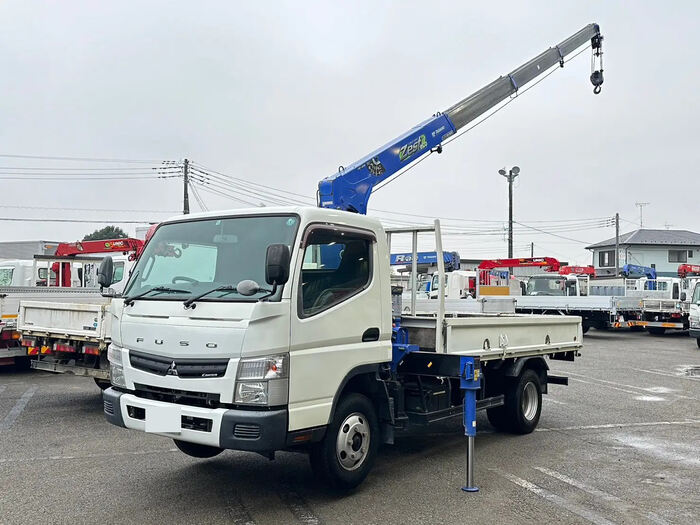 三菱 キャンター 小型 クレーン付 ワイドロング TKG-FEB50
