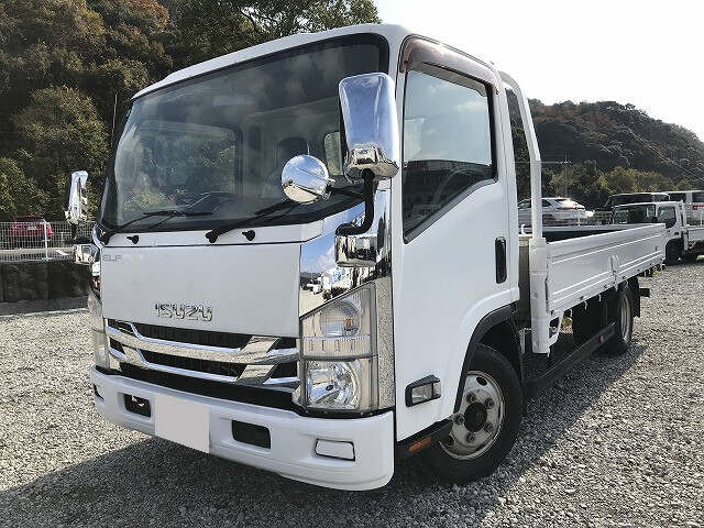 いすゞ エルフ 小型 平ボディ ワイドロング SKG-NNR85AR