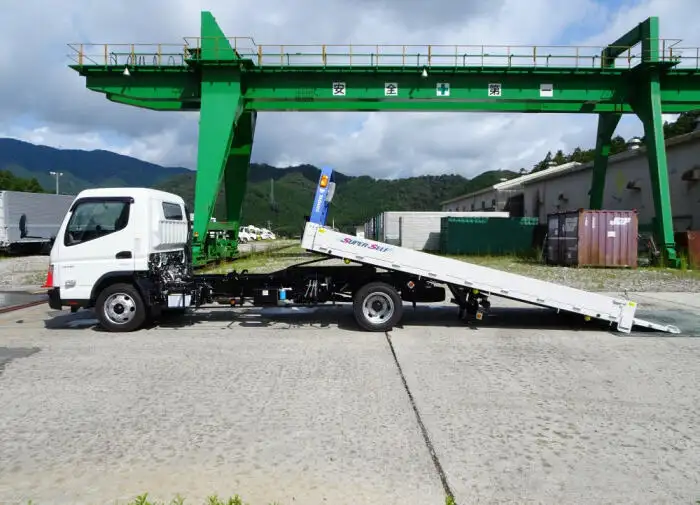 三菱 キャンター 小型 車両重機運搬 ラジコン ウインチの中古トラック画像4