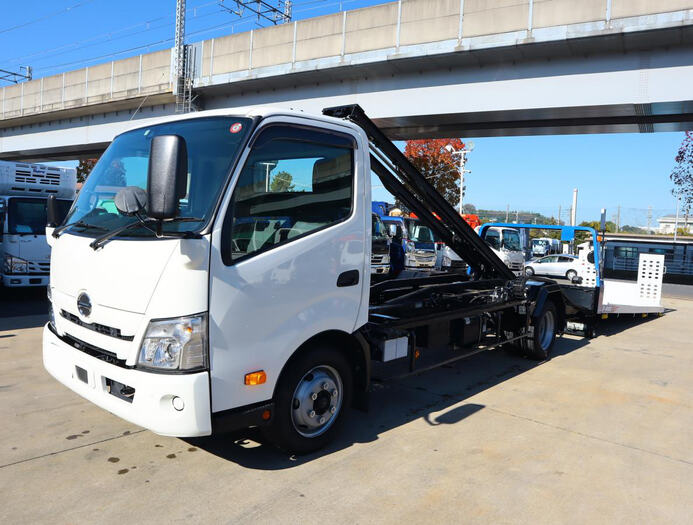 日野 デュトロ 小型 車両重機運搬 セーフティーローダー 2RG-XZU722M