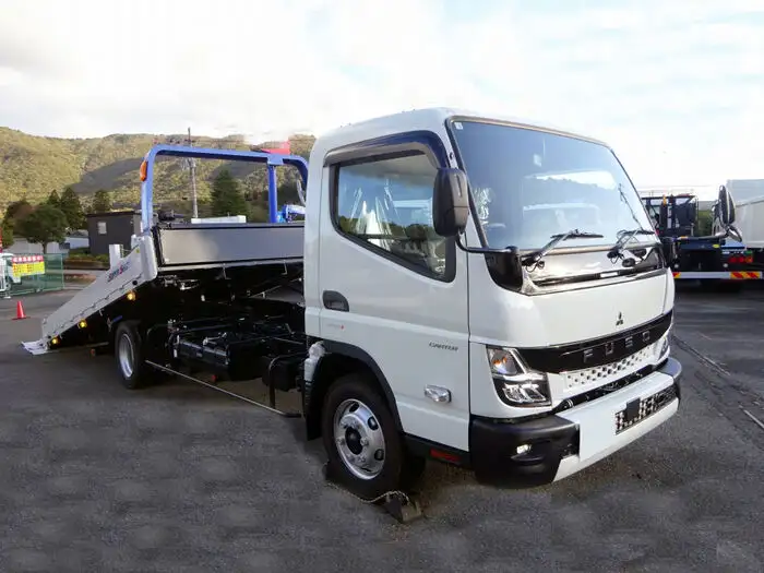 三菱 キャンター 小型 車両重機運搬 ラジコン ウインチの中古トラック画像1